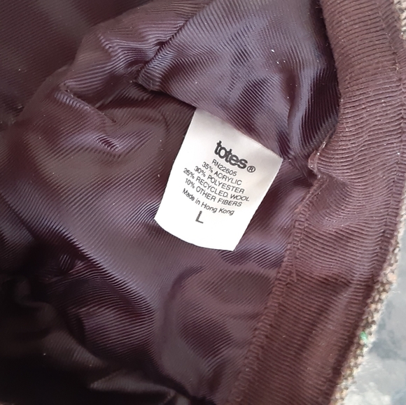 Men's  Vintage Brown Totes FLat Cap Ivy Cap Size Large EUC - Picture 4 of 4